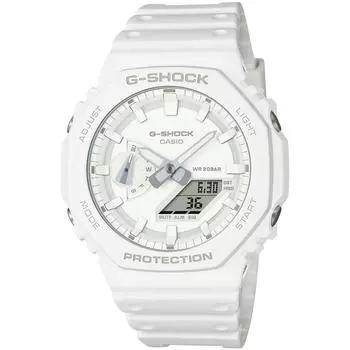 Casio Мужские часы G-Shock, серия TONE-ONTONE GA-2100-7A7JF, белые, настоящая японская модель