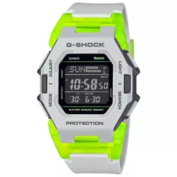 Casio Мужские часы G-Shock, серия Web Limited Virtual Mix, с поддержкой Bluetooth, серые, модель для Японии, GD-B500MW-8JF