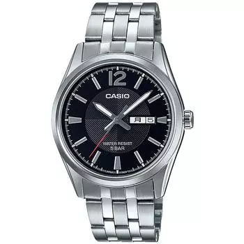 [Casio] Мужские часы, коллекция Casio MTP-1335DJ-1AJF, серебристый корпус из нержавеющей стали
