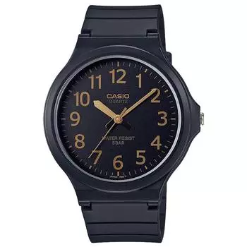[Casio] Мужские часы, коллекция Casio MW-240-1B2JH, черные - классический дизайн, прочные, водонепроницаемые