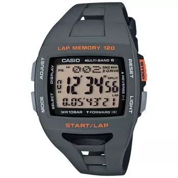 [Casio] Мужские часы, коллекция Casio STW-1000-8JH, серые, цифровые спортивные часы