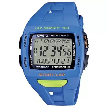 [Casio] Мужские часы, коллекция Casio, STW-1000-2JH, синие спортивные часы