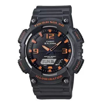 [CASIO] Мужские черные часы на солнечных батареях AQ-S810W-8AJH - Коллекция часов Casio