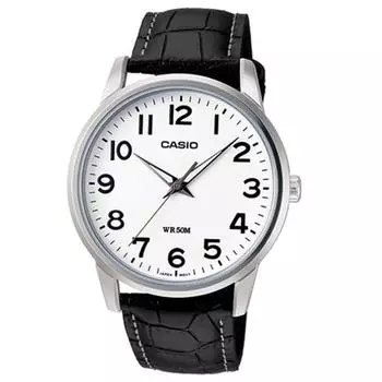 Casio Мужские кожаные часы MTP-1303L-7B