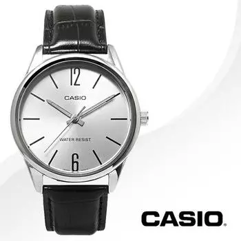 Casio Мужские наручные часы с кожаным ремешком MTP-V005L-7B