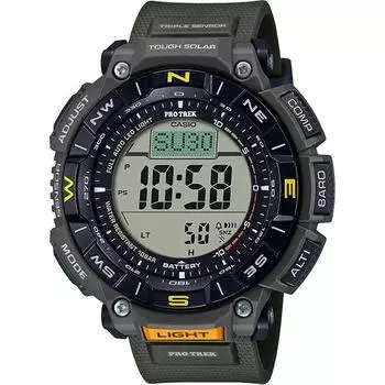 CASIO Мужские PRO TREK PRG-340-3JF [PROTREK Climber Line] Круглые часы из смолы *Биомасса Пластик Цифровые
