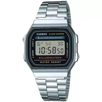 [CASIO] Мужские серебряные часы Casio Collection A168WA-1A2WJR