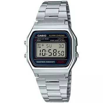 [Casio] Мужские серебряные часы - Коллекция Casio A158WA-1JH Классический стиль