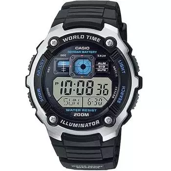 Casio Мужские спортивные электронные модные водонепроницаемые наручные часы AE-2000W-1A