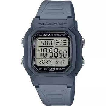 [CASIO] Мужские стандартные цифровые часы W-800H-2AV сине-серые, международная модель [параллельный импорт]