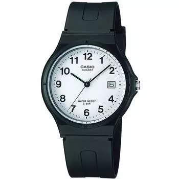 CASIO MW-59-7BJH [Стандартные часы] Круглые часы, черная смола, аналоговые