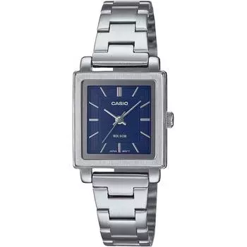 [Casio] Наручные часы CASIO Standard QUARTS LADIES LTP E176D 2AV с черным металлическим ремешком, модель Overseas []