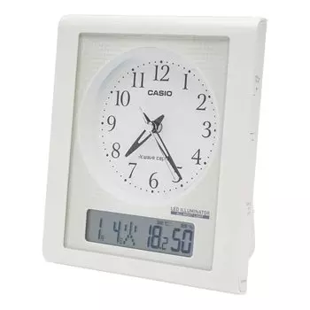 CASIO Настольные часы аналоговые белые H16 xx TQT-351NJ-7BJF Размер: Ш13,7 Д8,7см