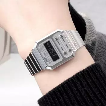 Casio Общественные винтажные ретро цифровые наручные часы