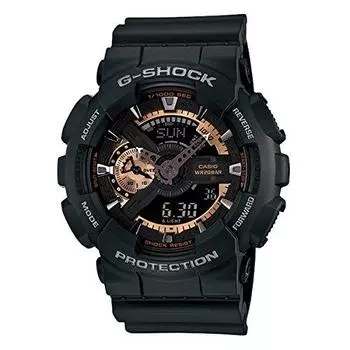CASIO Overseas Модель Водонепроницаемые Черно-Золотые Черные x Розово-Золотые Часы [Casio] G-Shock G-Shock GA-110RG-1A [Товар]