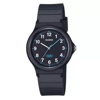 Casio Pop Analog Black Bio Based Resina Brake Black Dial Quartz LQ-24B-1B Женские часы чёрный