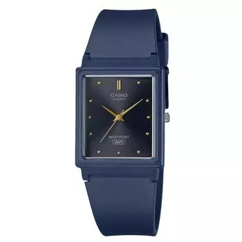 Casio POP Analog темно-синий ремешок из смолы черный циферблат кварцевые женские часы MQ-38UC-2A1 чёрный