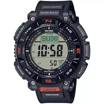 CASIO PRO TREK PRG-340-1JF [PROTREK Climber Line Solar Model Biomas Plastic] Круглые часы черного цвета
