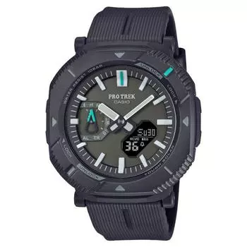CASIO Pro Trek PRJ-B001 series PRJ-B001-1 TOUGH SOLAR Khaki Pointer Цифровые часы с Bluetooth чёрный