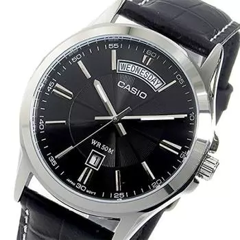 CASIO Quartz Watch Black [Casio] Men s MTP-1381L-1A [Item]