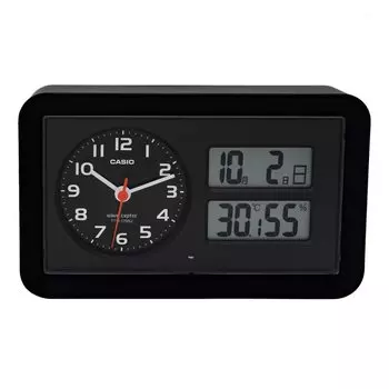 CASIO Радиобудильник Черный Аналоговый Snooze с Автоматической подсветкой TTM-170NJ-1JF