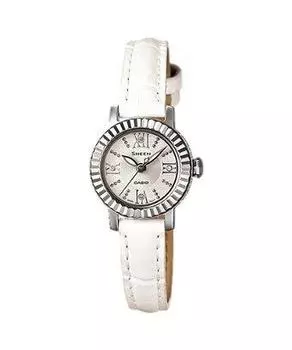 Casio SHE-4036L-7AUDR женские часы с белым кожаным ремешком