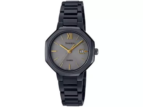 Casio SHEEN SHS-4529BD-8AJF Модель Solar Sapphire Аналоговые часы Octagon Корпус 28 мм
