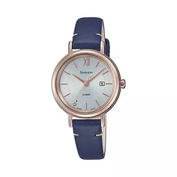 CASIO SHEEN SHS-D300CGL-7BJF [SHEEN Solar Sapphire Model] Round Watch Blue Stainless Steel Analog