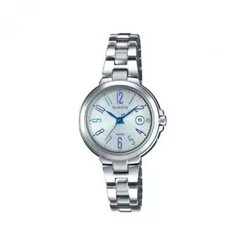 CASIO SHW 5100D 7AJF [SHEEN Scene Радиоуправляемая модель Радио Солнечная модель Металлический ремешок Серебристый x Синий]