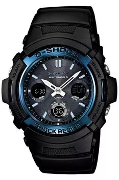 Casio Solar Black G-Shock AWG-M100A-1AJF Men s Radio-Controlled Watch,