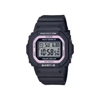 Casio [solar Radio Clock] Baby G Square desiGn Model Black Pink bGd 5650 1bjf