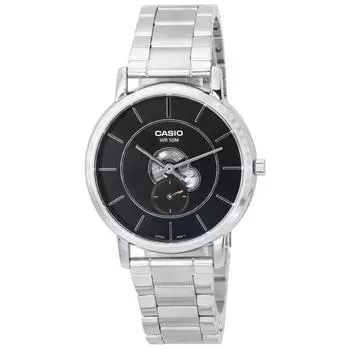 Casio Standard Analog Stainless Steel Black Dial Quartz MTP-B130D-1A MTPB130D-1 Мужские часы