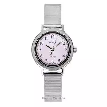 Casio Standard Analog Stainless Steel Pink Dial Quartz LTP-B170D-4BV Women s Watch розовый