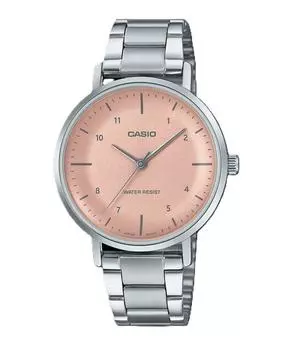 Casio Standard Analog Stainless Steel Salmon Dial Quartz LTP-VT03D-4B Women s Watch лососевый