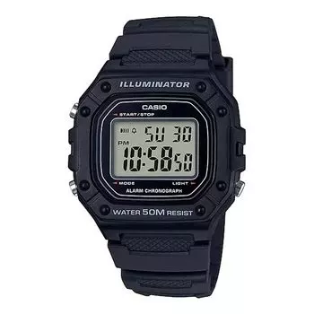 [Casio] STANDARD DIGITAL Casio Standard Digital W-218H-1A Watch Men s Women s Cheap Casio Cheap Price Black Black [Parallel Import]