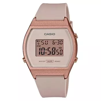 CASIO Standard Digital Ladies Girls Watch LW-204-4A No Cosmetic Box Pink Beige x Rose Gold Overseas Model [Parallel Import]