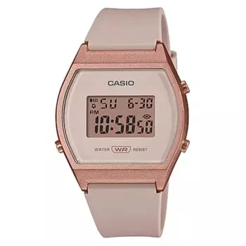 CASIO Standard Digital Ladies Girls Watch LW-204-4A No Presentation Box Pink Beige x Rose Gold Overseas Model