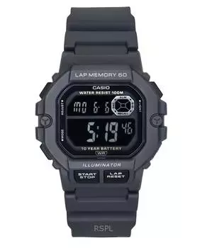 Casio Standard Digital Resin Strap Quartz WS-1400H-8BV 100M Men s Watch чёрный