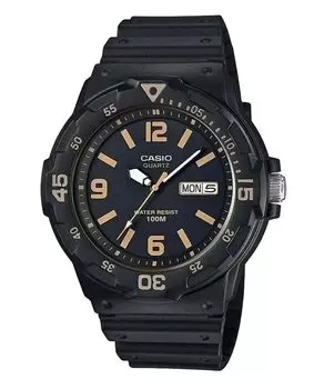 [CASIO] STANDARD Quartz Watch MRW-200H-1B3V Men s Black x Beige Overseas Model [Parallel Import]