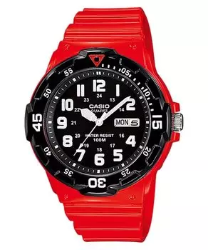 [Casio] Standard Quartz Watch MRW-200HC-4BV Men s Gloss Orange x Black Overseas Model [Parallel Import]