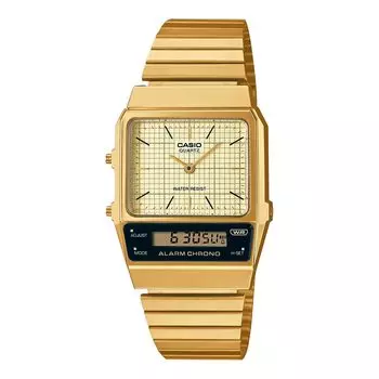CASIO Standard STANDARD Ana-Digi Quartz Watch AQ-800EG-9A Unisex Gold Overseas Model [Parallel Import]