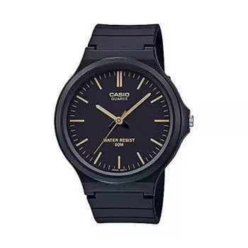 [Casio] СТАНДАРТНЫЕ АНАЛОГОВЫЕ МУЖСКИЕ Casio Стандартные аналоговые мужские часы MW-240-1E2 Женские детские Детские часы для мальчиков и девочек Дешевые часы Casio Дешевые цены Черные Черные золотые