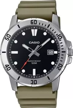 CASIO Стандартные аналоговые кварцевые часы Military Olive Overseas Модель [Casio] Мужские MTP-VD01-3EV [Товар]