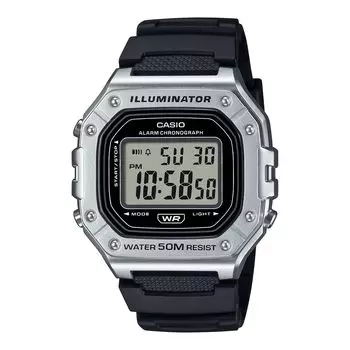 CASIO Стандартные цифровые часы Дешевые Casio Chipkashi Серебряный металлик Overseas Модель [Casio] W-218HM-7AV Мужские Женские [Товар]