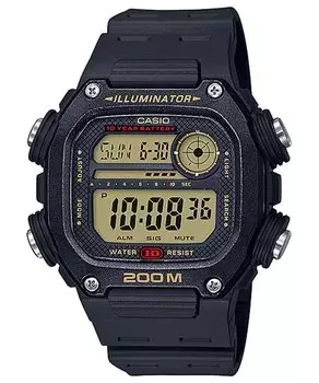 Casio Стандартные цифровые часы DW-291H-9AV мужские черные золотые ЖК-дисплей зарубежная модель [параллельный импорт]