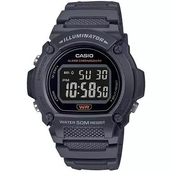 [Casio] Стандартные цифровые мужские часы W-219H-8BV, темно-серые, популярные дешевые Casio, международная модель [импортные]
