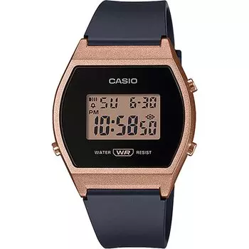 CASIO Стандартные цифровые женские часы Casio BOX Overseas Модель Черный x Розовое золото [Casio] LW-204-1A [Товар]