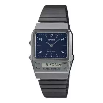 Casio Стандартные кварцевые часы CASIO Ana-Digi AQ-800EB-2A унисекс, модель Navy Overseas
