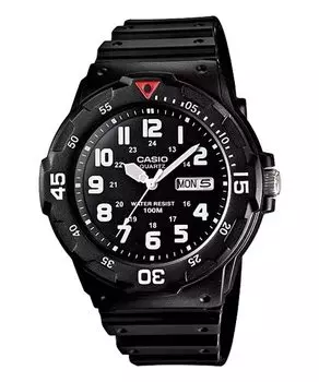 Casio Стандартные кварцевые часы MRW-200H-1BV мужские черные Arabia Overseas модель [Параллельный импорт]