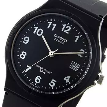 Casio Стандартные кварцевые часы унисекс MW-59-1BV черные